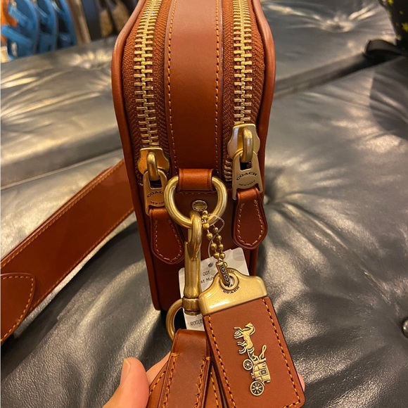 Coach Tan Rogue Crossbody 12 In Signature Canvas With Patches #CD681 - Picture 5 of 10